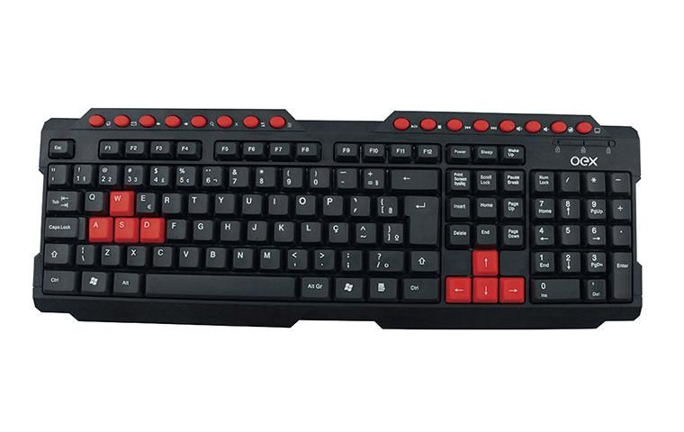 TECLADO GAMER ACTION VERMELHO TC200