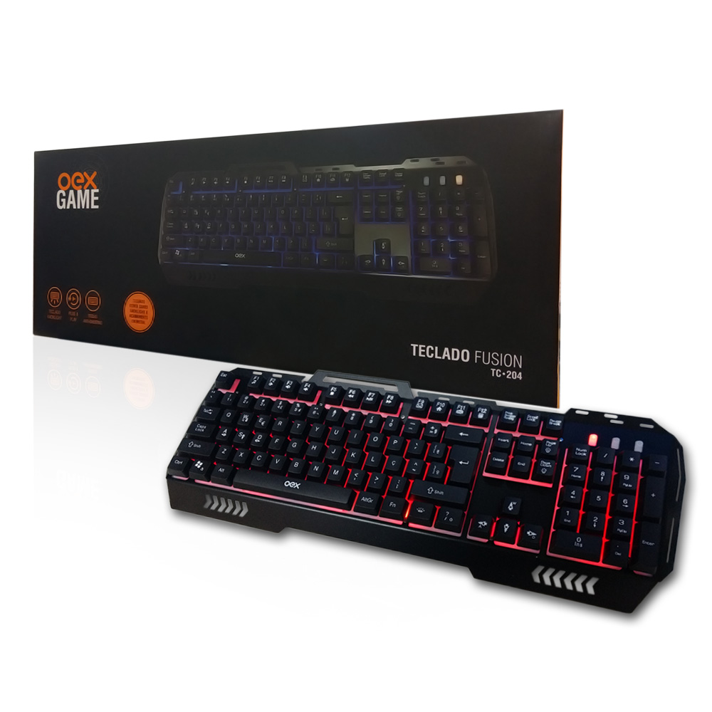 TECLADO GAMER MULTIMIDIA  FUSION (TC204)