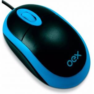 MOUSE USB PRETO/AZUL            (MS103)