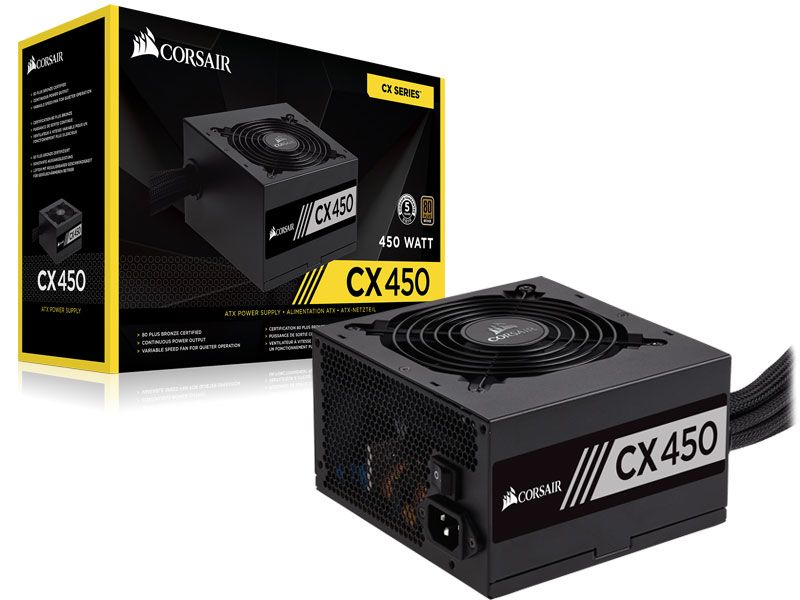 FONTE ATX  450W CX450 CORSAIR 80 PLUS BRONZE (CP-9020120-WW)