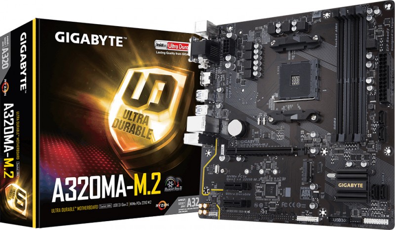 PLACA MAE AM4 GIGABYTE GA-A320MA-M.2 DDR4 MATX