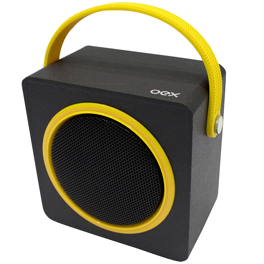 CX SOM PORTATIL BLUETOOTH PRETA/AMARELO SK404