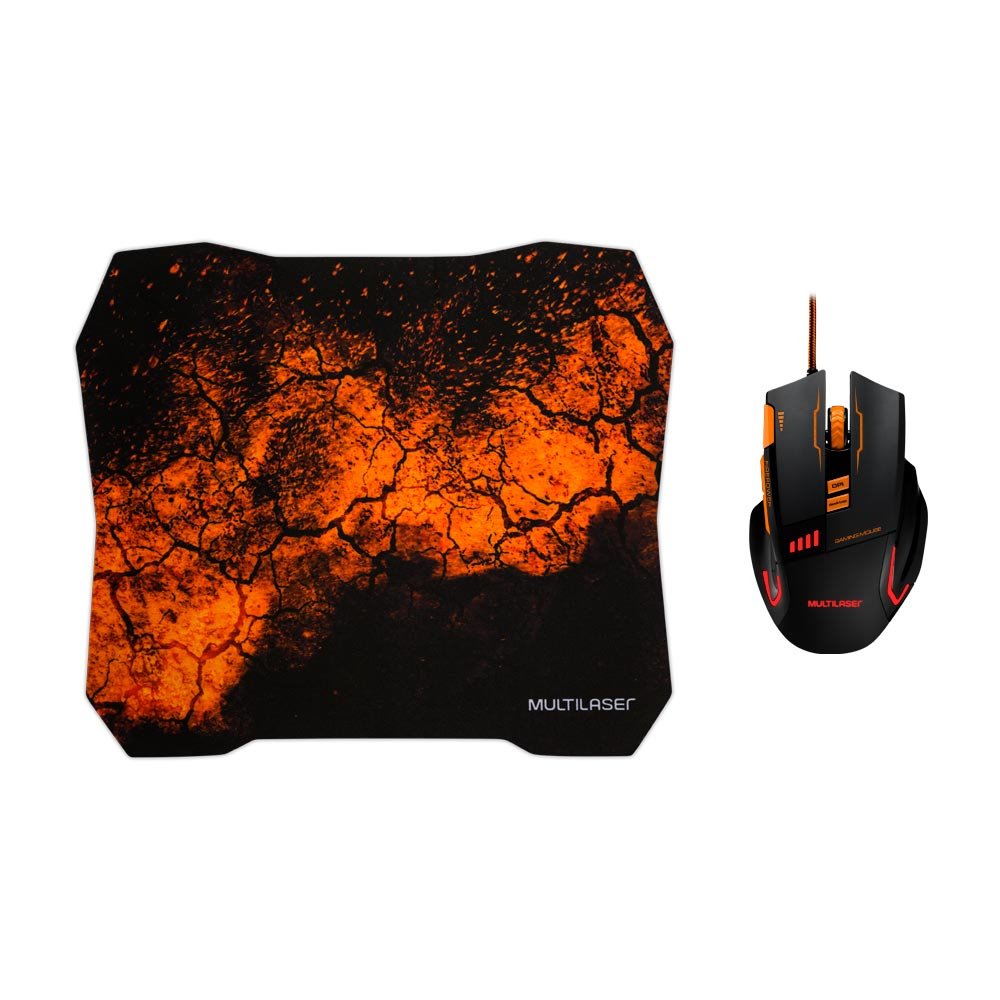 MOUSE USB+MOUSEPAD GAMER LASER (MO256)