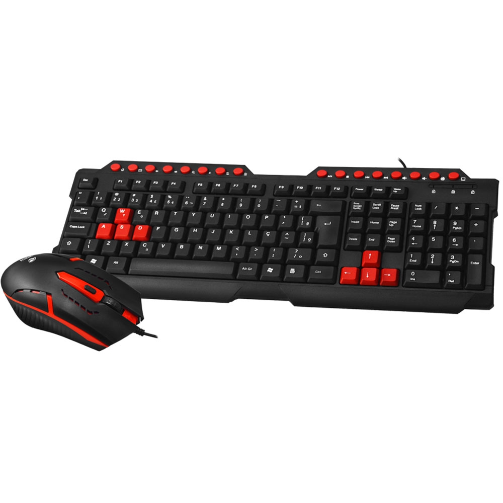 TECLADO+MOUSE USB GAMER C3TECH PRETO GK-20BK