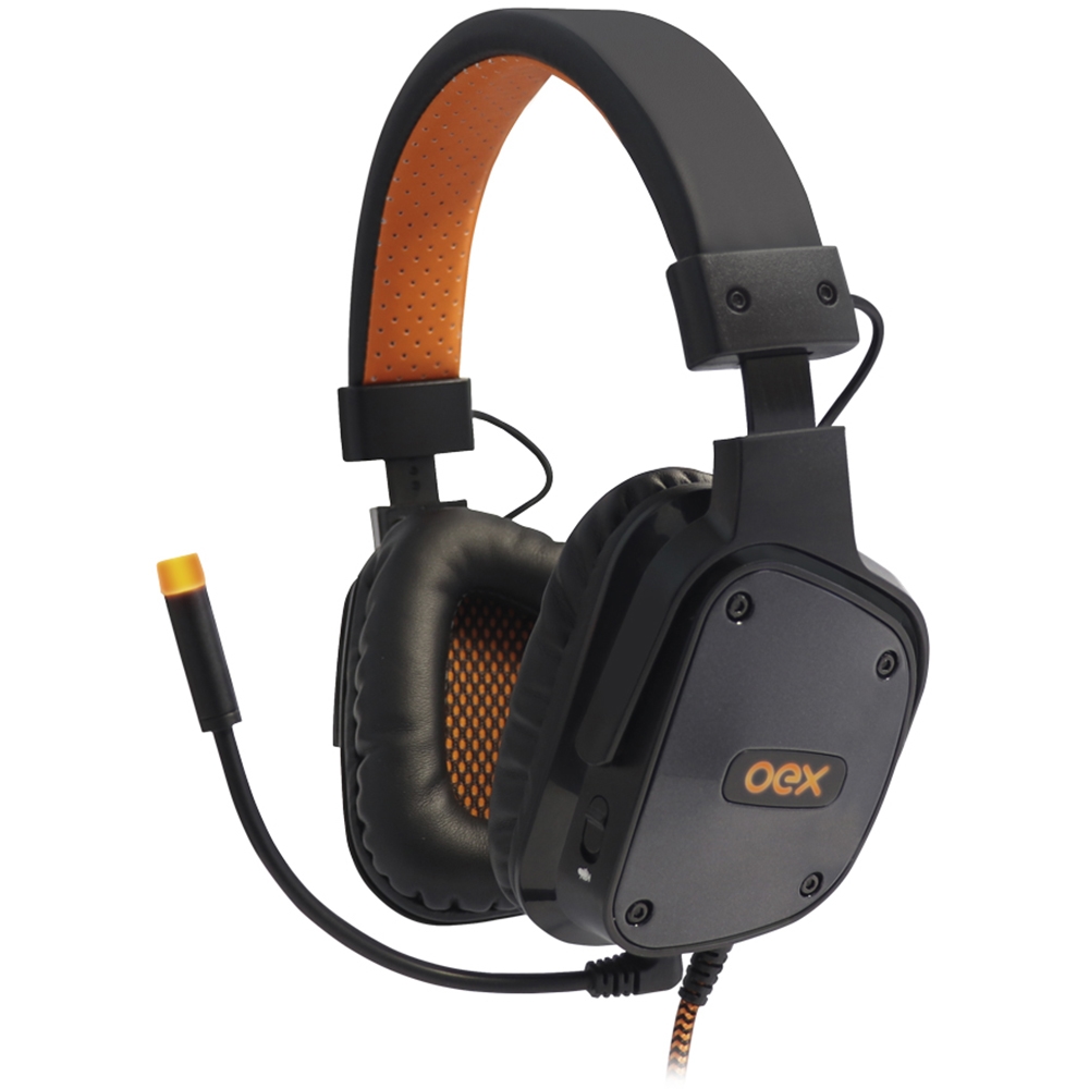 HEADSET GAMER OEX 7.1 PRETO SHIELD HS409