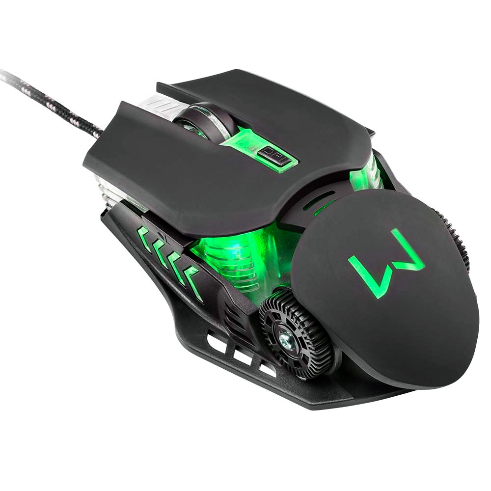 MOUSE USB GAMER KEON 3200DPI LED 4 CORES (MO267)