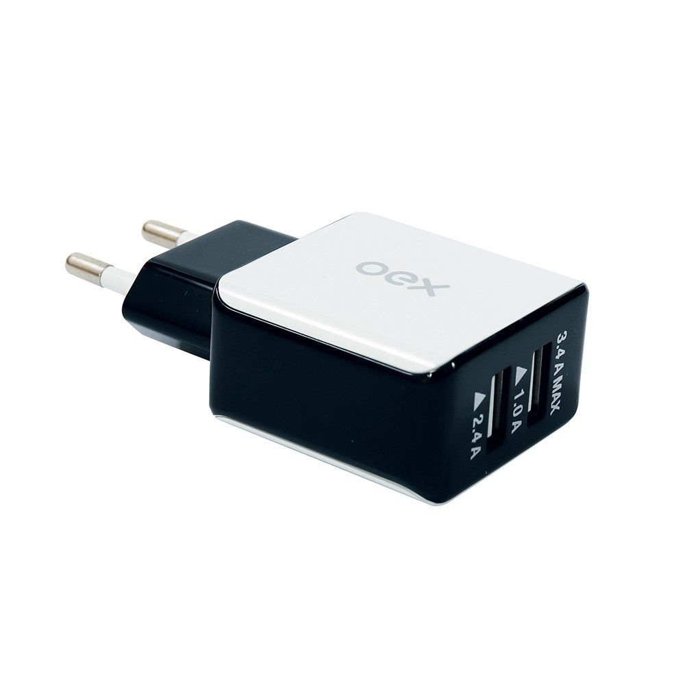 CARREGADOR DE TOMADA USB DUO CG201 PR/BR