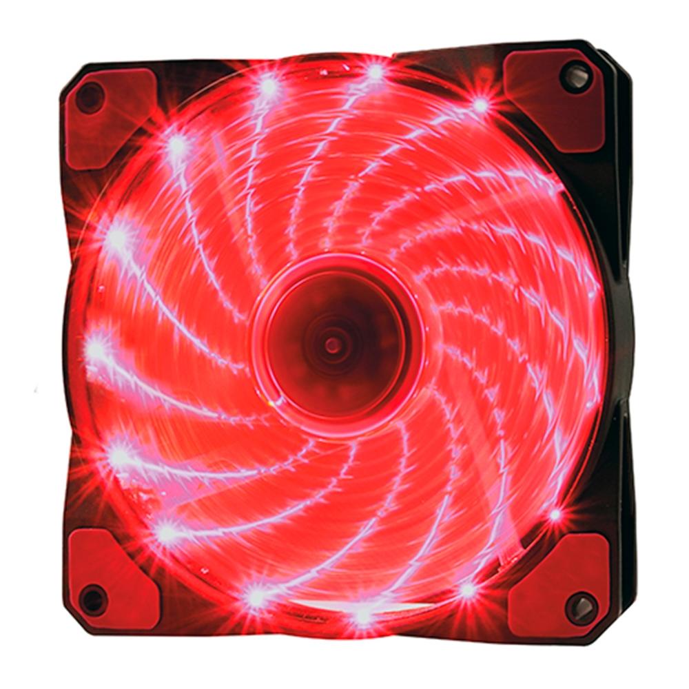 COOLER P/GABINETE F20 15 LED VERMELHO 12CM