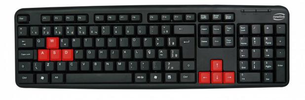 TECLADO USB LEVEL PRETO/VERMELHO TC308