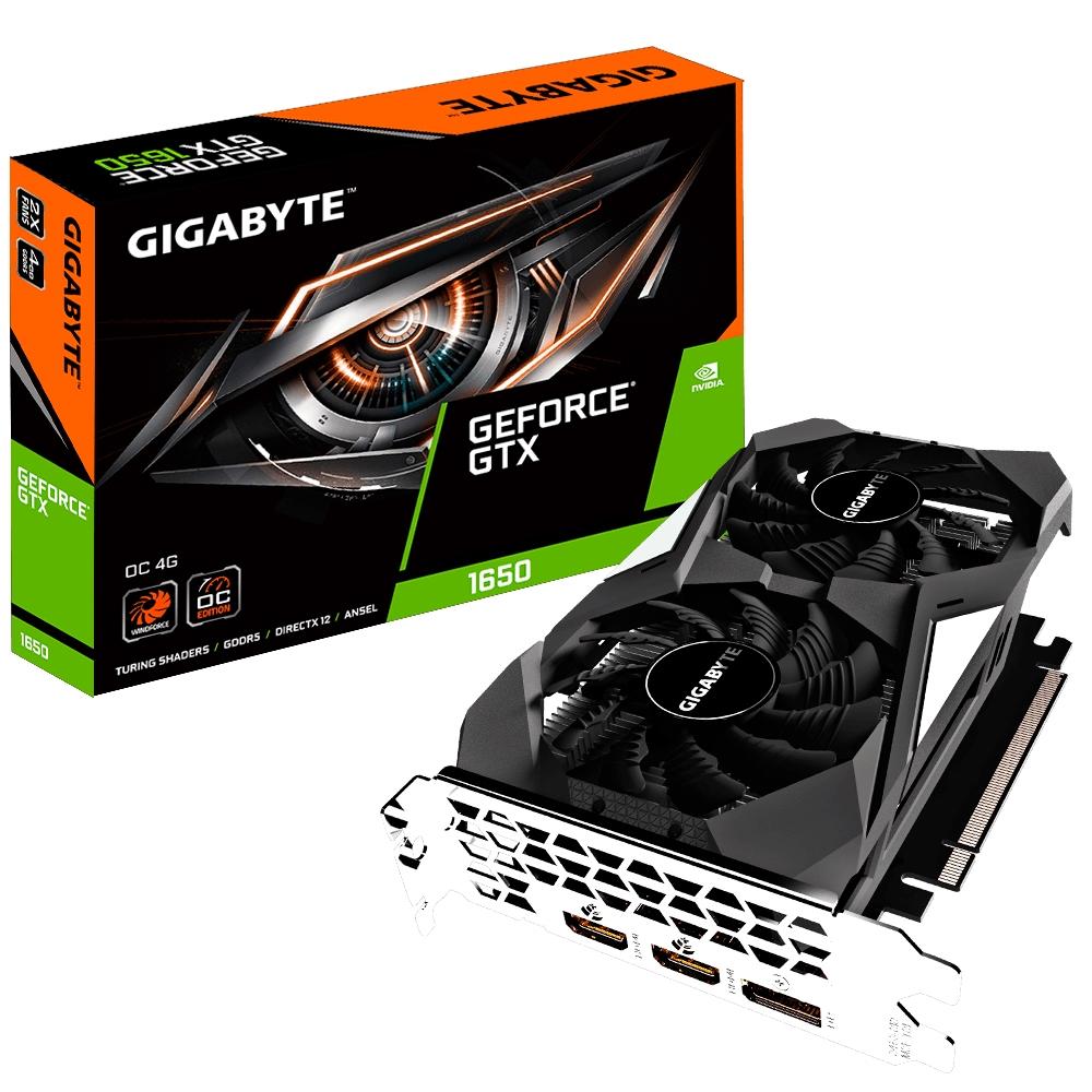 PLACA DE VIDEO 4 GB GTX 1650 GEFORCE OC DDR5 (GV-N1650OC-4GD)