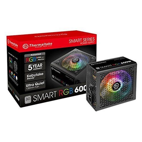 FONTE ATX  600W TT SMART RGB 80+ FAN HUB (PS-SPR-0600NHFAWB-1)