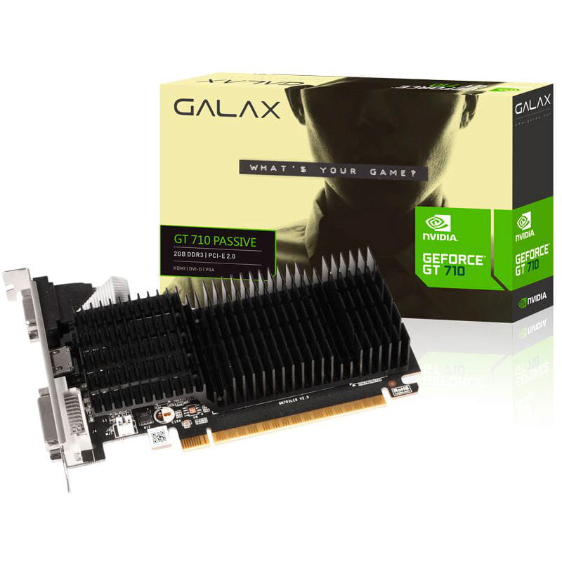 PLACA DE VIDEO 2 GB GT 710 GEFORCE DDR3 64BITS (71GPF4HI00GX)