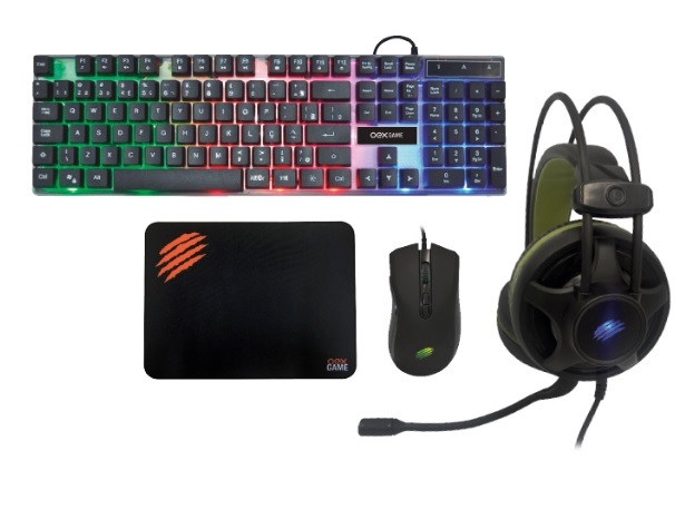 COMBO ARGOS HEADSET TECLADO MOUSE MOUSEPAD TM304