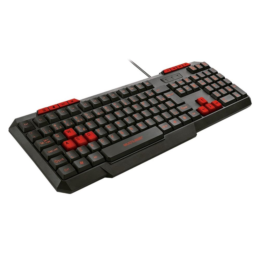 TECLADO GAMER SLIM VERMELHO TC242