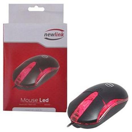 MOUSE USB LED PRETO MO310