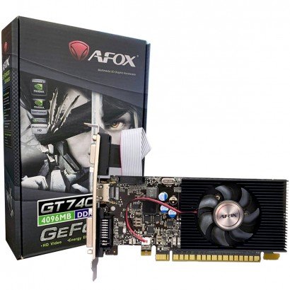 PLACA DE VIDEO 4 GB GT 740 GEFORCE DDR3 128BITS (AF740-4096D3L3)