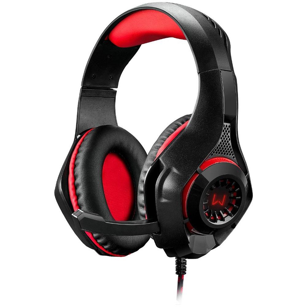 HEADSET GAMER WARRIOR RAMA P2+P3+USB STEREO COM LED (PH219)