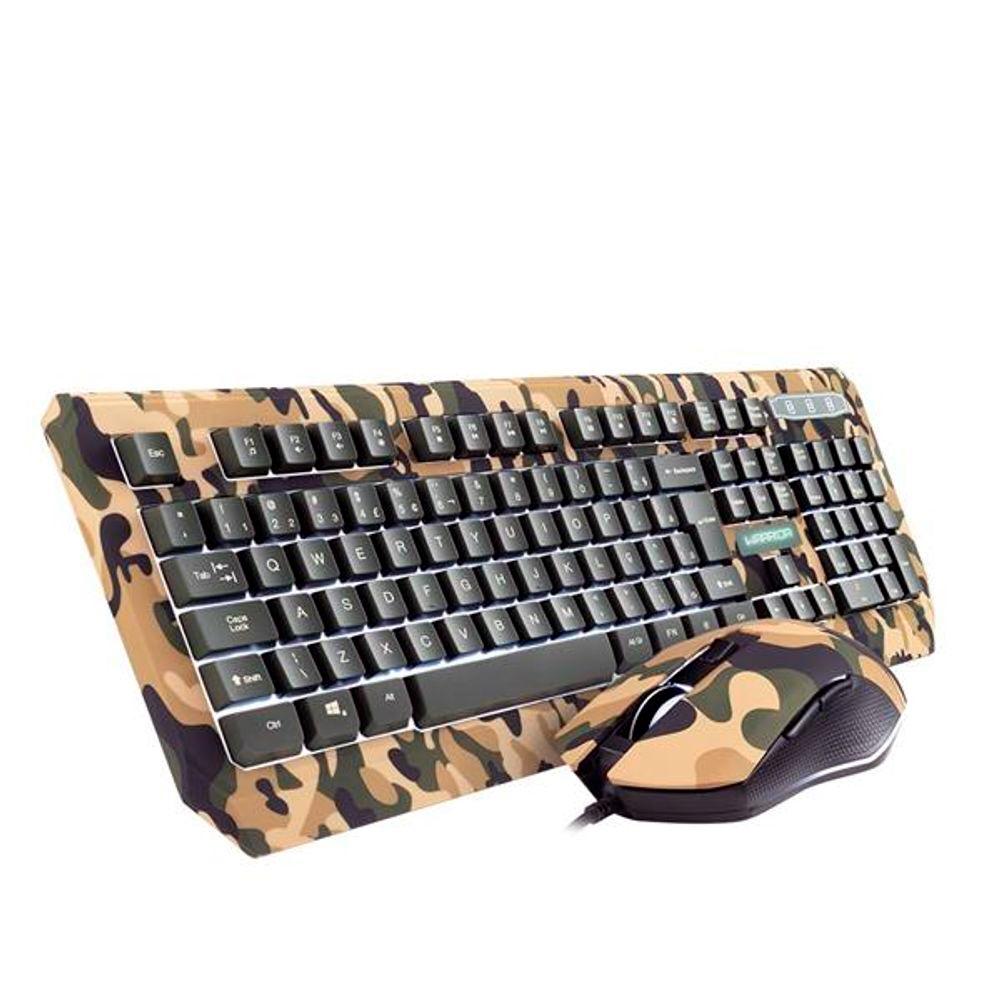 TECLADO+MOUSE USB GAMER WARRIOR KYLER ARMY (TC249)