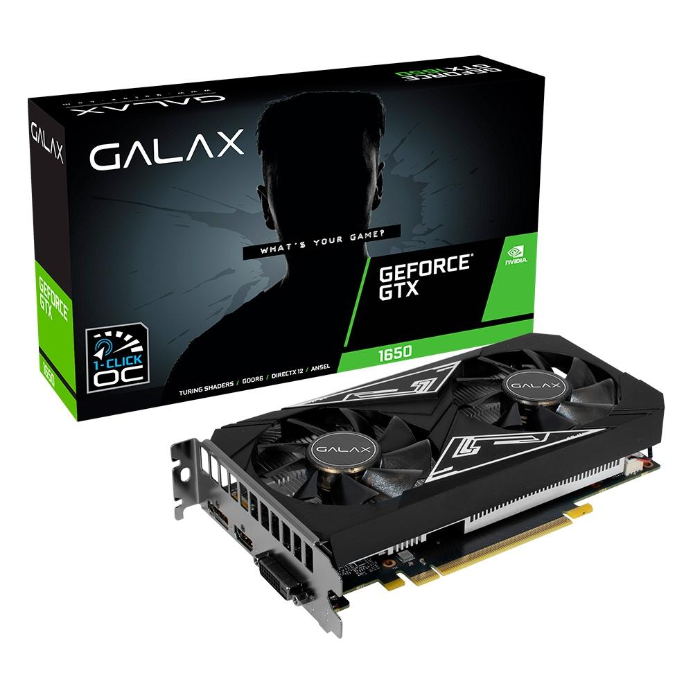 PLACA DE VIDEO 4 GB GTX 1650 GEFORCE EX PLUS 1 CLICK OC GDDR6 (65SQL8DS93E1)