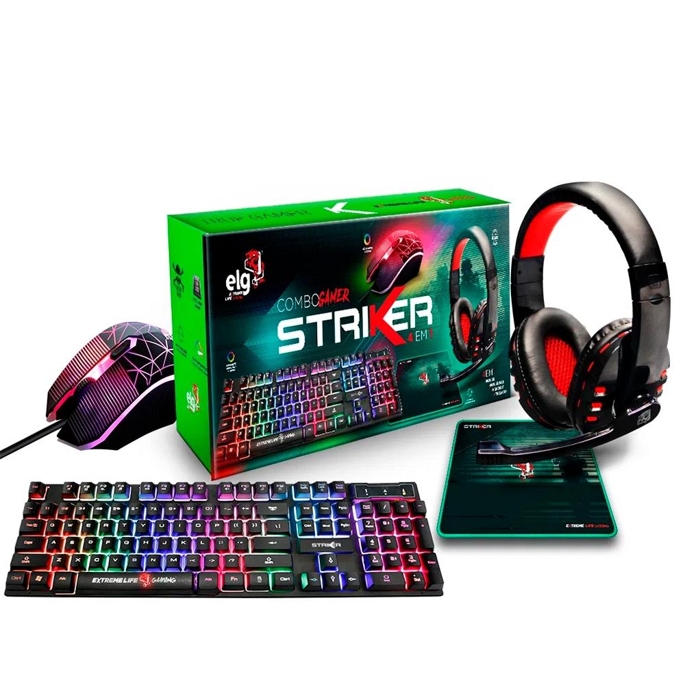 COMBO STRIKER GAMER ELG TECLADO+MOUSE+MOUSEPAD+HEADSET-CGSR41