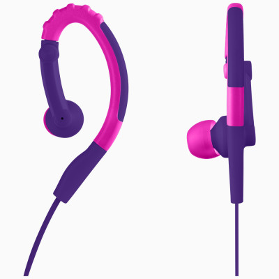 HEADPHONE AURICULAR PULSE SPORT ROSA E ROXO (PH206)