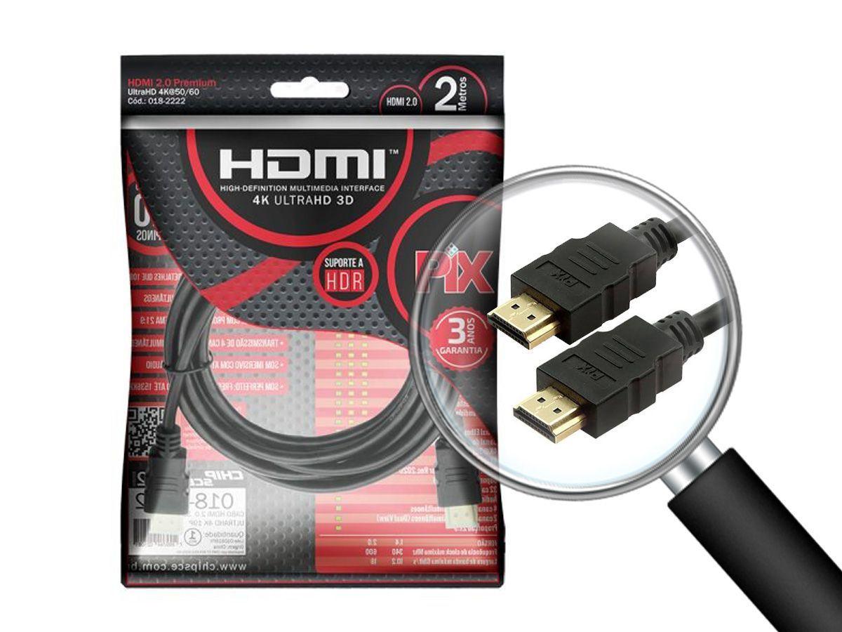 CABO HDMI  2 M 2.0 ULTRA HD 4K PIX