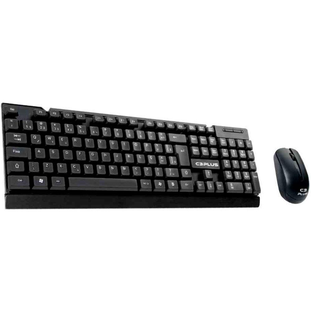 TECLADO+MOUSE WIRELESS C3PLUS K-W11BK