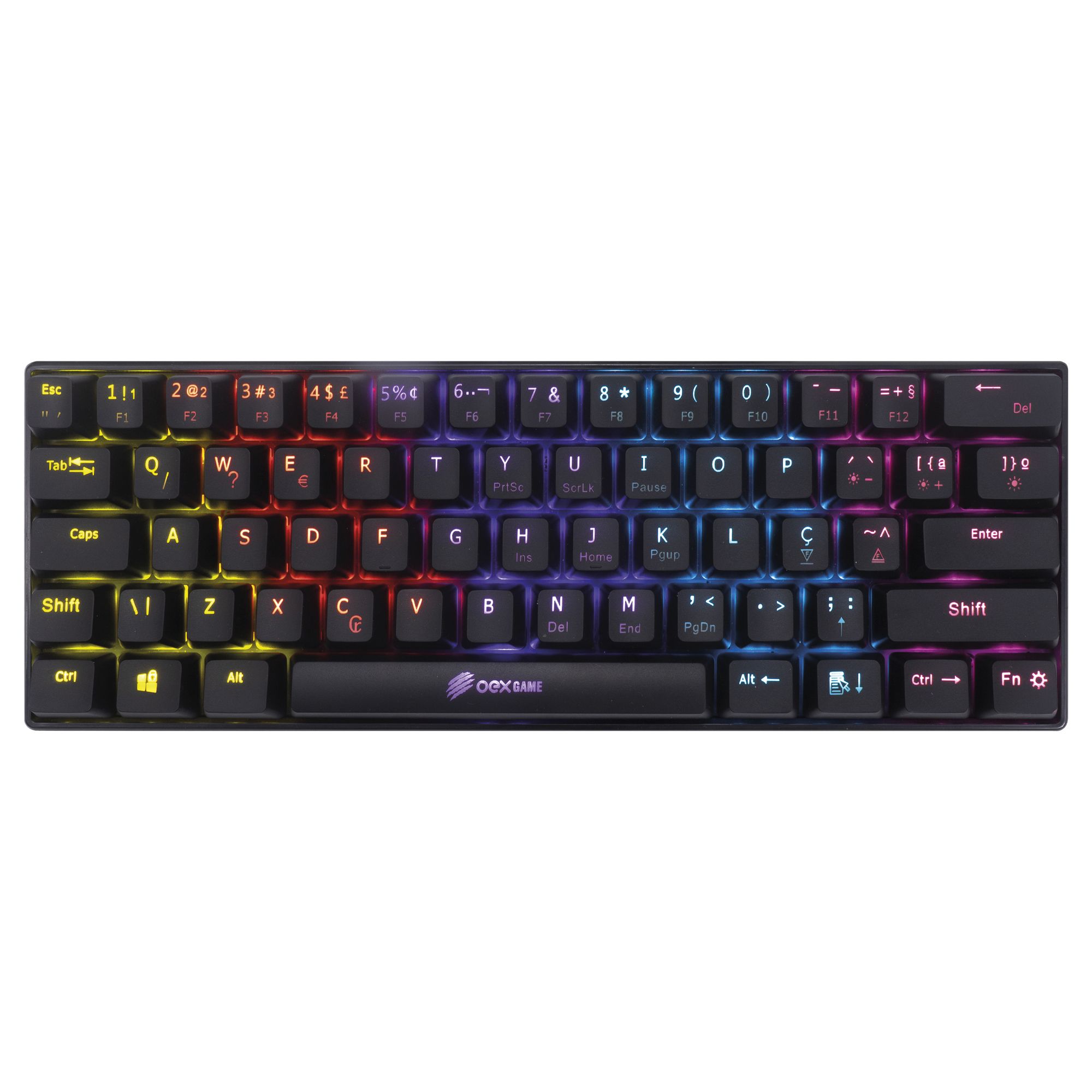 TECLADO GAMER ZIGGY MECANICO PRETO TC607