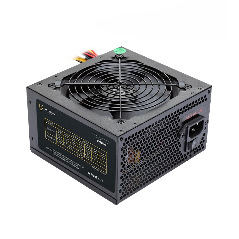 FONTE ATX 650W HUSKY SNOW 80 PLUS WHITE PSU-HSN-650