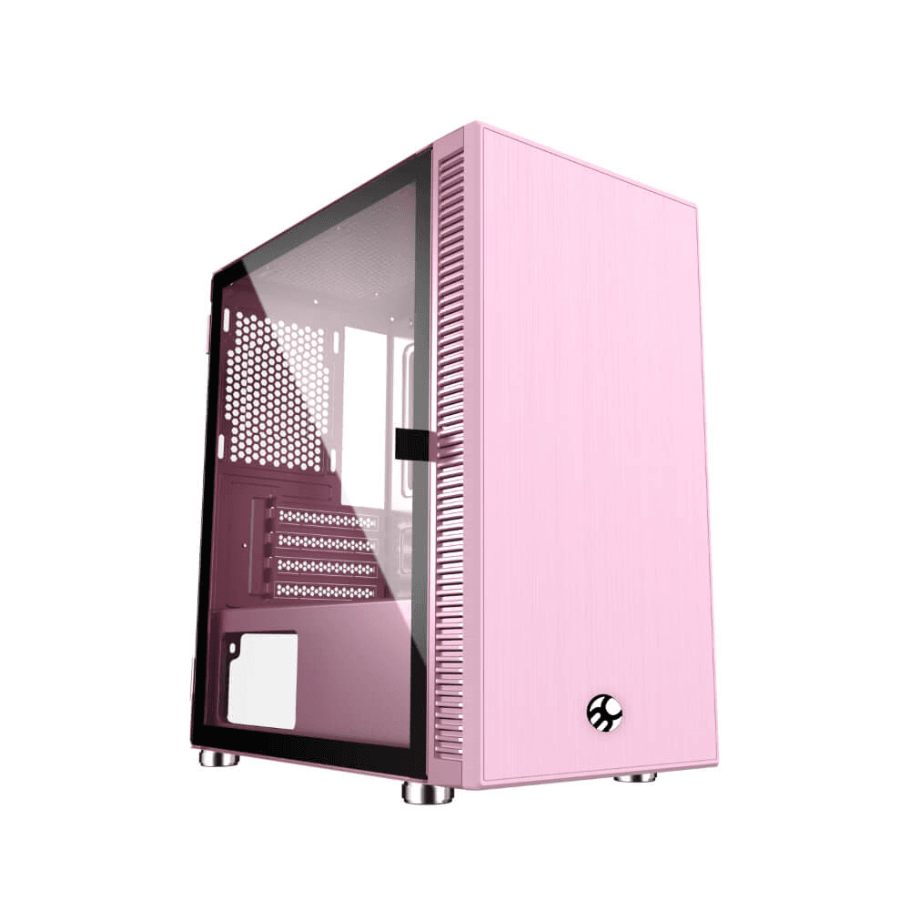 GABINETE GAMER BG-048PK SKYGATE ROSA BLUECASE - S/ FONTE / VIDRO / USB 3.0 / MICRO-ATX / MINI-ITX