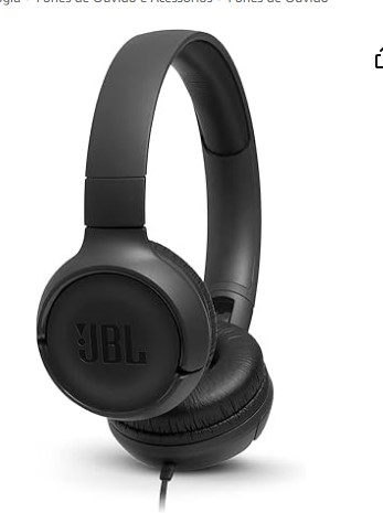 HEADPHONE JBL TUNE500BLK PTO