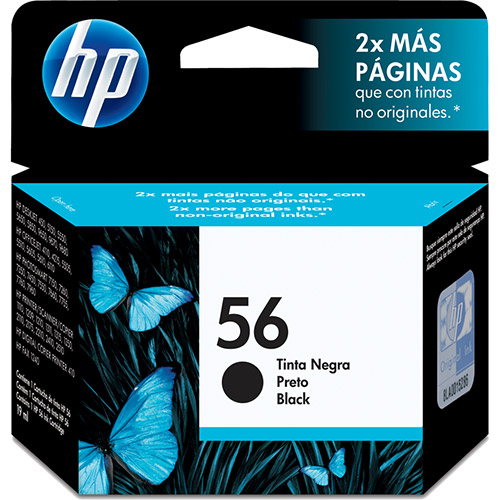 CARTUCHO HP C6656AB PRETO 56 (19,5 ML)