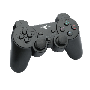 JOYSTICK  PS2 DE DUPLA VIBRAÇÃO E COLISÃO (PS3001G