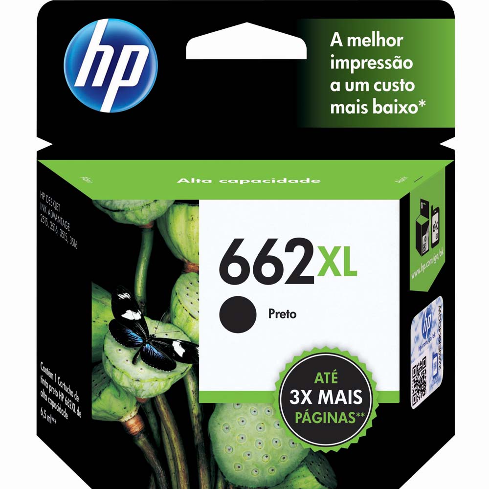 CARTUCHO HP CZ105AB PRETO 662XL