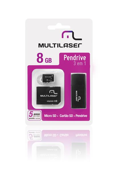 PEN DRIVE  8 GB GB+MICRO SD CLASSE 4  (MC058)