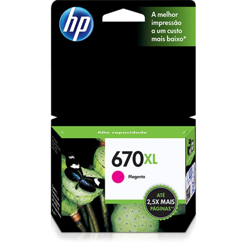 CARTUCHO HP CZ119AB MAGENTA 670XL (8 ML)