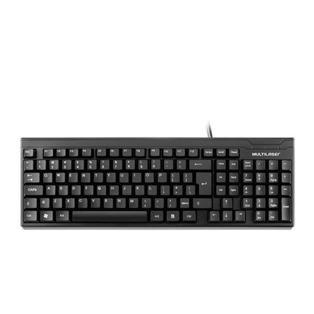 TECLADO USB PRETO SLIM (TC193)