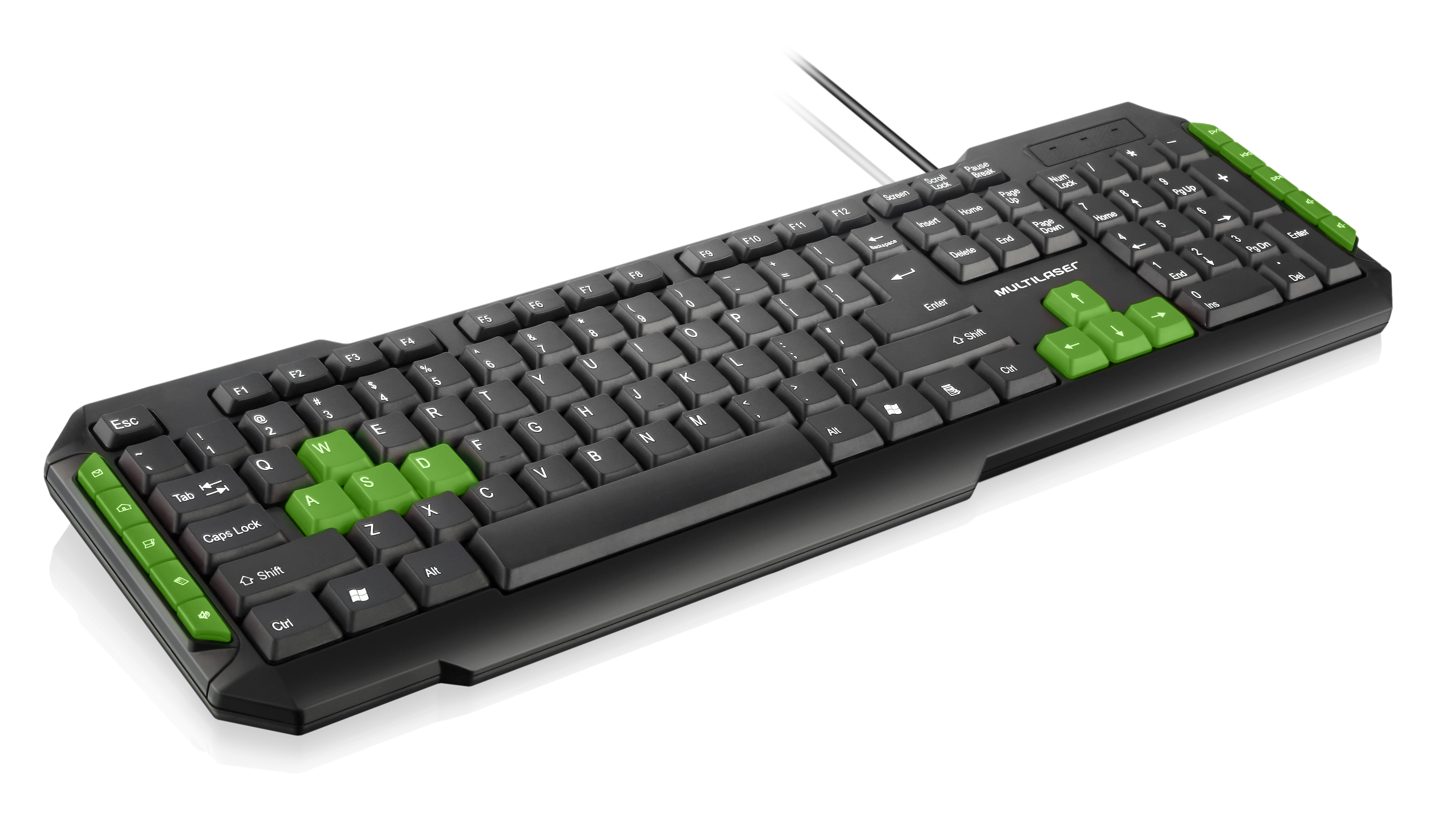 TECLADO GAMER TECLAS VERDES (TC201)