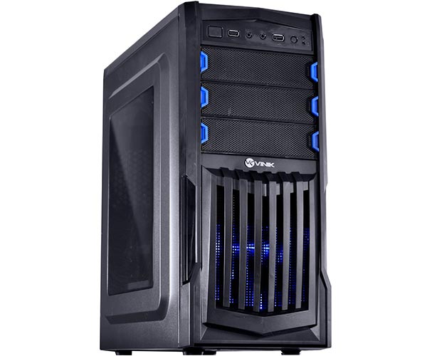 GABINETE VINIK GAMER 3 BAIAS THUNDER PRETO/AZUL